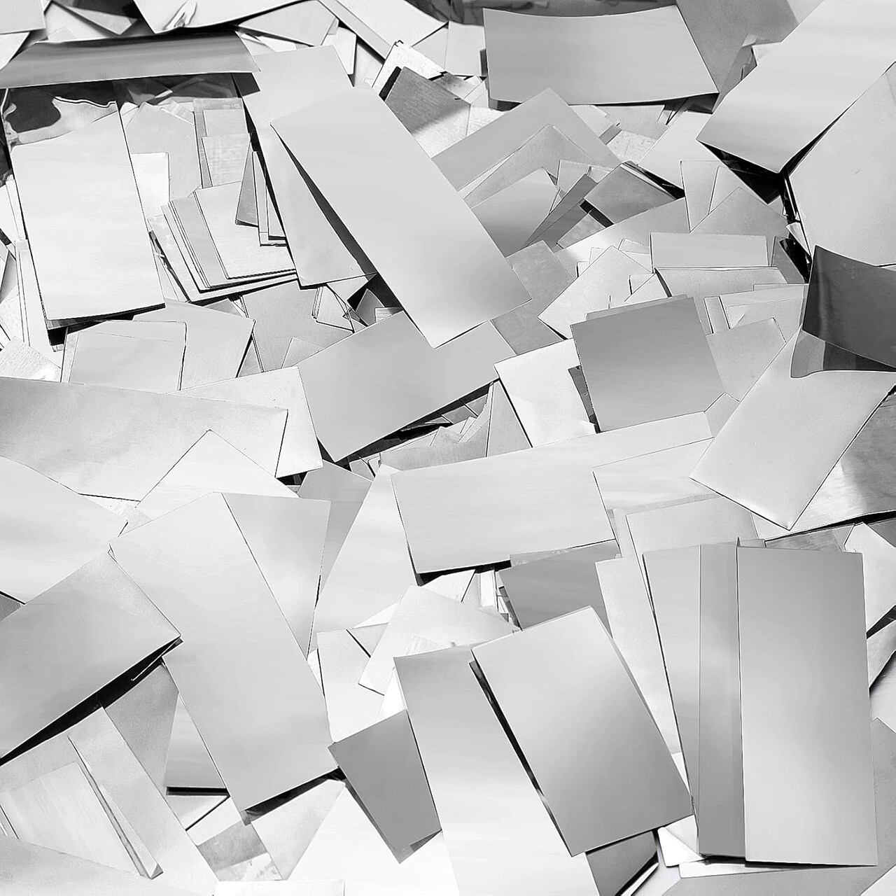 200g Gold & Silver Metallic Confetti – Large Foil Table Scatter for Parties